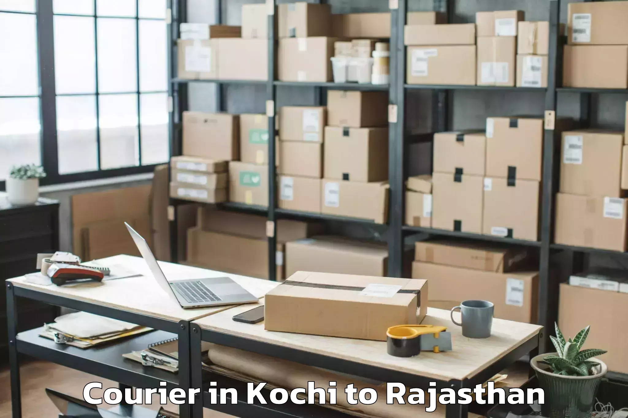 Top Kochi to Tonk Courier Available